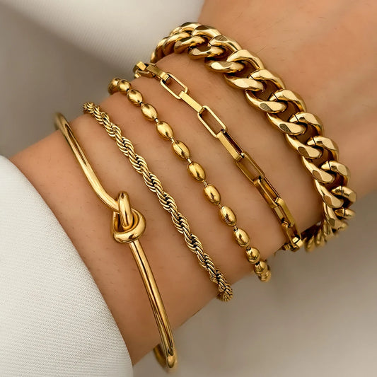 Gilded Essence Bracelet Set