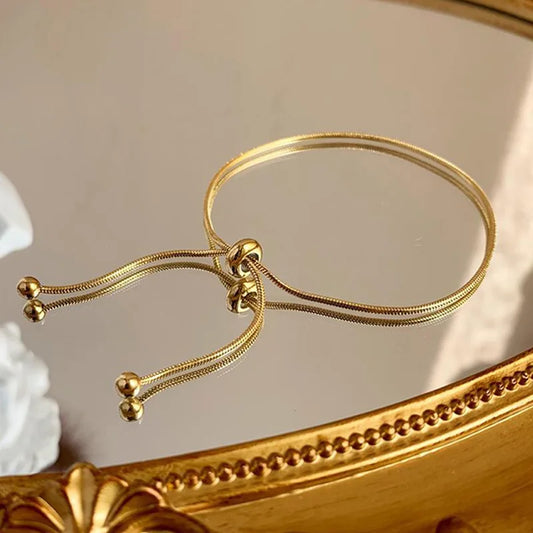 Golden Glow Adjustable Bangle