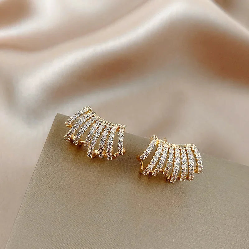 Golden Cascade Earings